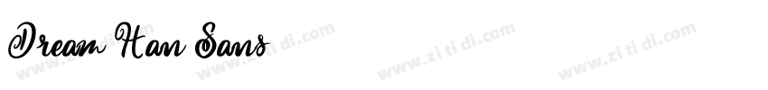 Dream Han Sans字体转换